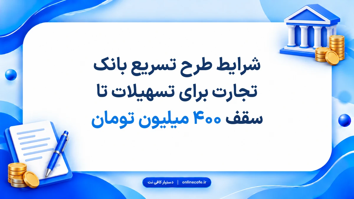 شرایط طرح تسریع بانک تجارت برای تسهیلات تا سقف ۴۰۰ میلیون تومان
